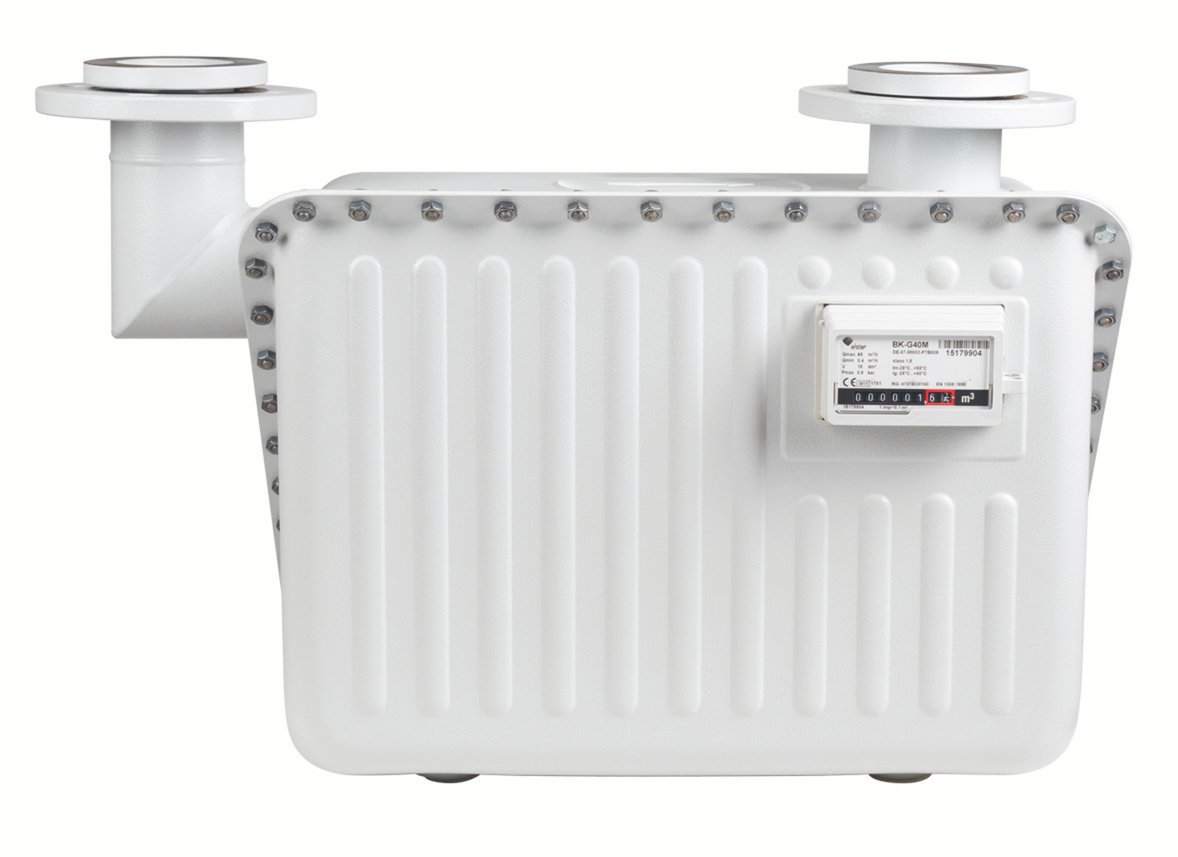 2501 - Compteur de gaz à soufflets, à brides PN 10.